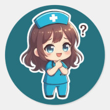 ちびキャラ看護師 - 疑問の瞬間