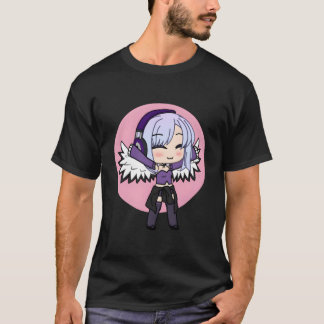 ちびキャラ風かわいい羽生えたアニメ Tシャツ