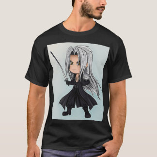 ちびキャラ 銀髪の抗ヒーロー Tシャツ