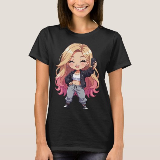 ちびキューティー - 喜びに満ちた、遊び心あふれる、温かな Tシャツ (正面)
