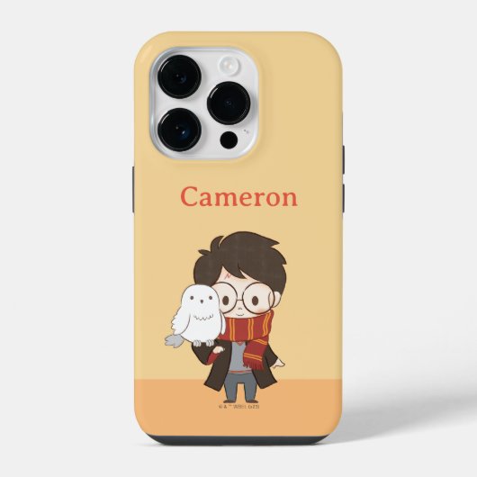 ちびハリー・ポッター™ & ヘドウィグ iPhoneケース (裏面)
