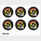 ちびバットマンがバットモービルで ラウンドシール (シート)