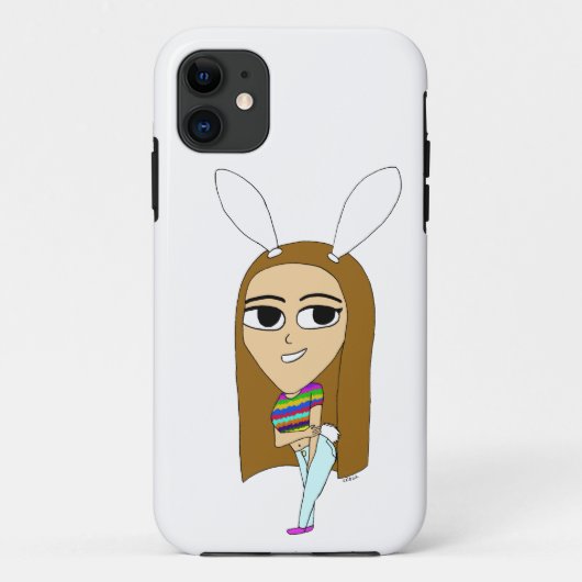 ちびバニーガール Case-Mate iPhoneケース (裏面)