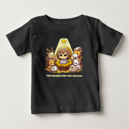 ちびベツレヘムのキリスト降誕 ベビーTシャツ