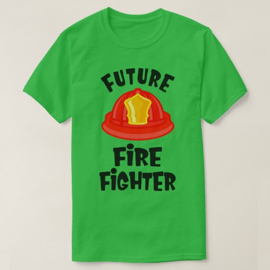 ちび消防士キッズ消防団ボーイズ Tシャツ (デザイン正面)