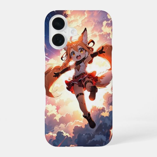 ちび狐娘 iPhone 16ケース (裏面)