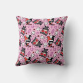 ちび猫女, ハーレイ・クイン, & 子猫のパターン クッション (裏面)