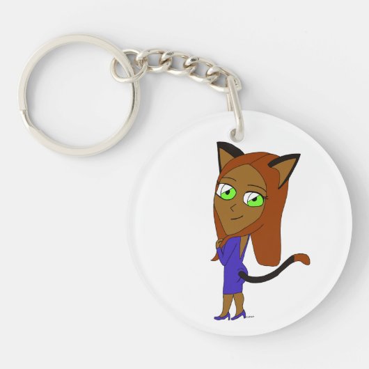 ちび猫娘 キーホルダー (正面)