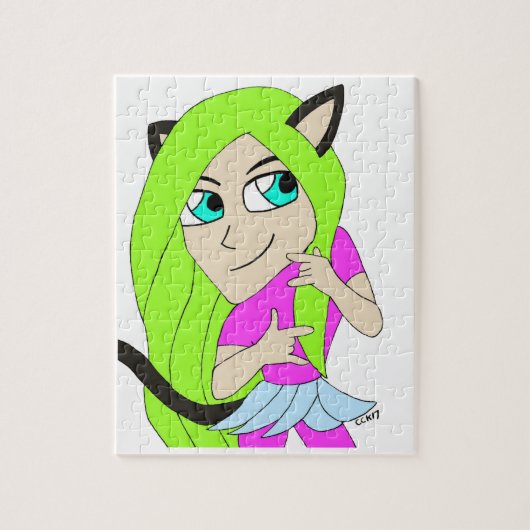 ちび猫娘 ジグソーパズル (縦)