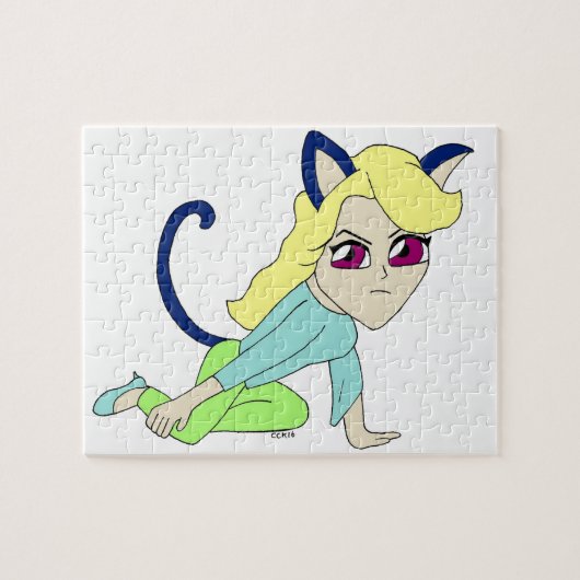ちび猫娘  ジグソーパズル (横)