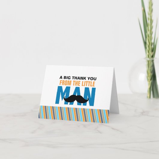 「ちび男」からの感謝カード サンキューカード (正面)