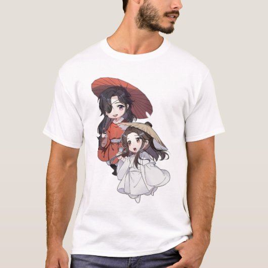 ちび謝憐と花城 Tシャツ (正面)