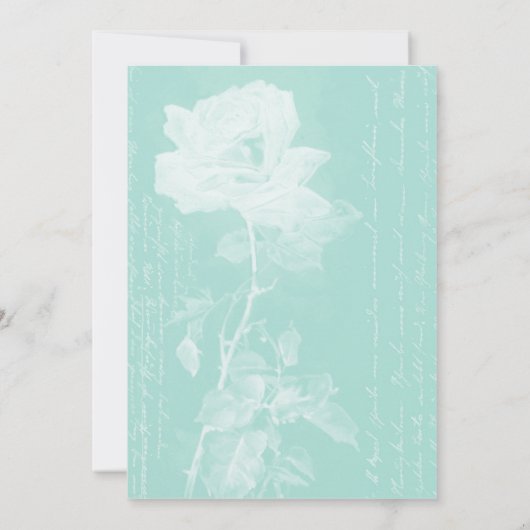 ちび賛美の誕生の告知//軽いエメラルド 案内状 (裏面)