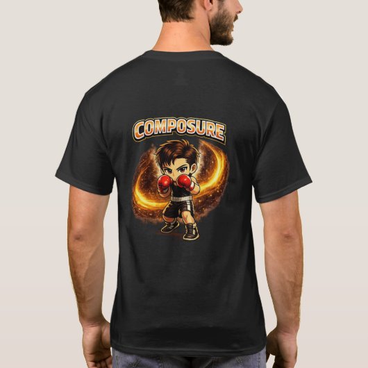 ちび道場の構え ボクシング Tシャツ (裏面)