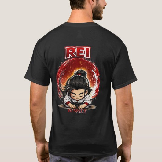 ちび道場 礼 敬意 Tシャツ (裏面)