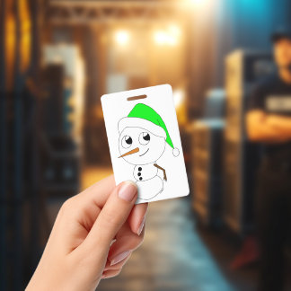 ちび雪だるま バッジ