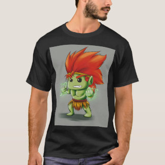 ちび電撃ジャングルビースト | かわいい野生の戦士アール Tシャツ