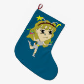 ちび ラージクリスマスストッキング (正面 (吊り時))