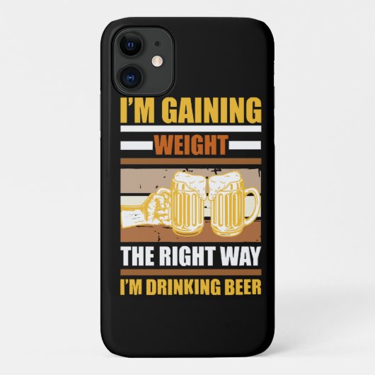 ちゃんと太ってる ビールを飲んでるから Case-Mate iPhoneケース (裏面)