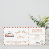 ちゅんが・ツー・ツー列車チケット・セカンドバースデー 招待状 (スタンド正面)