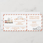 ちゅんが・ツー・ツー列車チケット・セカンドバースデー 招待状 (正面)