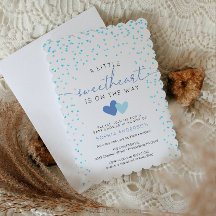 ちょいとスイートなバレンタインベイビーシャワーの招待状