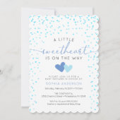 ちょいとスイートなバレンタインベイビーシャワーの招待状 招待状 (正面)