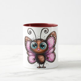 ちょうちょのかわいいコーヒーマグ マグカップ