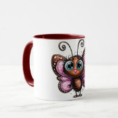 ちょうちょのかわいいコーヒーマグ マグカップ (正面左)