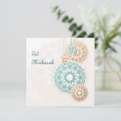 ちょうちんと飾り付きのハッピーエイド·ムバラク シーズンカード (スタンド正面)