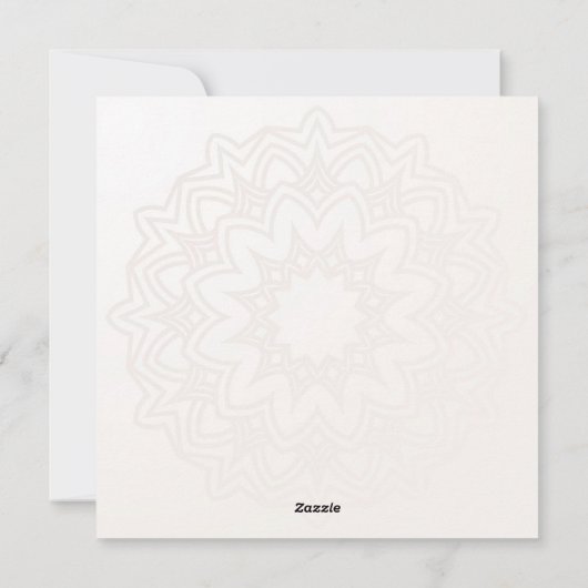 ちょうちんと飾り付きのハッピーエイド·ムバラク シーズンカード (裏面)