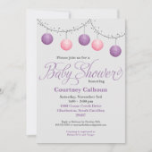 ちょうちんのベビーシャワー 招待状 (正面)