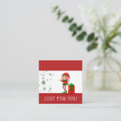 ちょうどあなたのために小妖精や小人のクリスマスのギフトカード証明書 割引カード (スタンド正面)