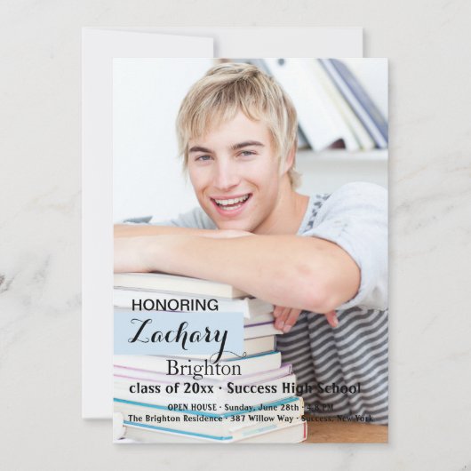 ちょうどあなたのスタイルの写真の卒業の招待状 招待状 (正面)