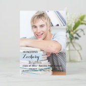 ちょうどあなたのスタイルの写真の卒業の招待状 招待状 (スタンド正面)