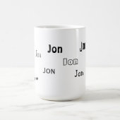 ちょうどあなたの名前 コーヒーマグカップ (中央)