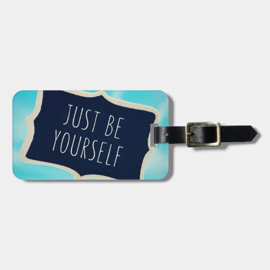 ちょうどあなた自身があって下さい ラゲッジタグ (正面横)