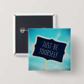 ちょうどあなた自身があって下さい 缶バッジ (正面&裏面)