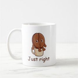 ちょうどいいかわいいコーヒー豆のキャラクター コーヒーマグカップ
