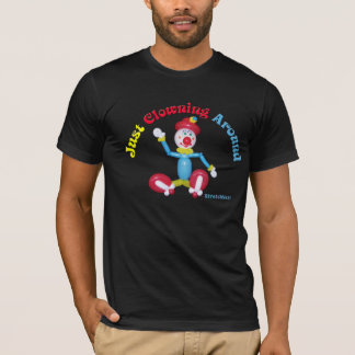 ちょうどおどけることの気球のピエロのワイシャツ Tシャツ
