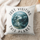 ちょうどこの惑星を訪れる クッション (ブランケット)