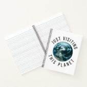 ちょうどこの惑星を訪れる ノートブック (内部)