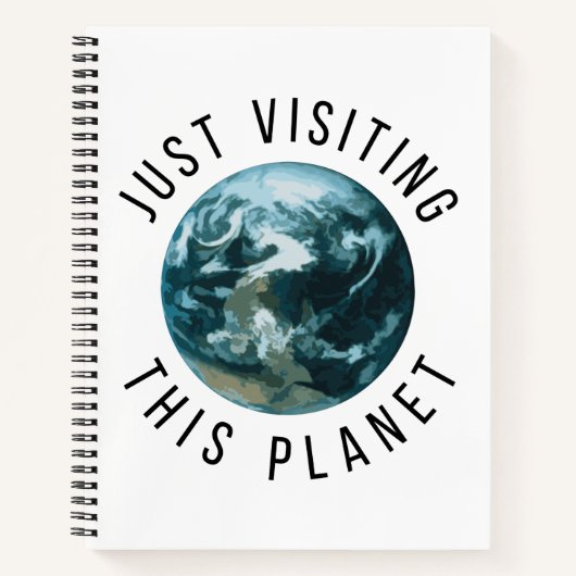 ちょうどこの惑星を訪れる ノートブック (正面)