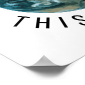 ちょうどこの惑星を訪れる ポスター (角)