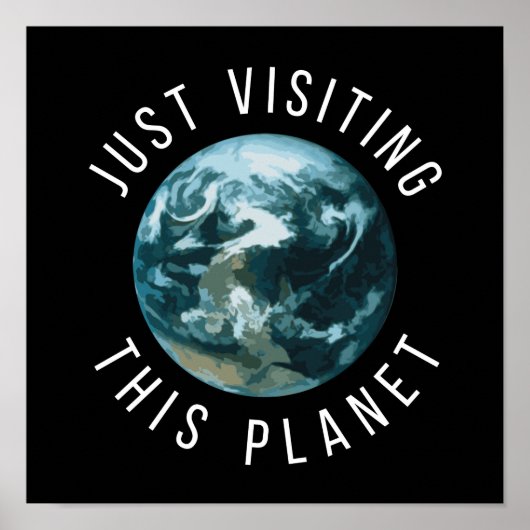 ちょうどこの惑星ブラックを訪問 ポスター (正面)