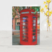 ちょうどこんにちは挨拶状 カード (黄色い花)