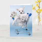 ちょうどこんにちは言います カード (黄色い花)