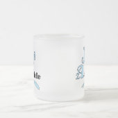 ちょうどそう愛らしい フロストグラスマグカップ (中央)