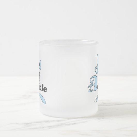 ちょうどそう愛らしい フロストグラスマグカップ (中央)