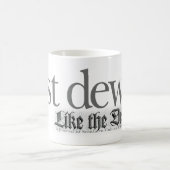 ちょうどそれに露が降りて下さい コーヒーマグカップ (中央)